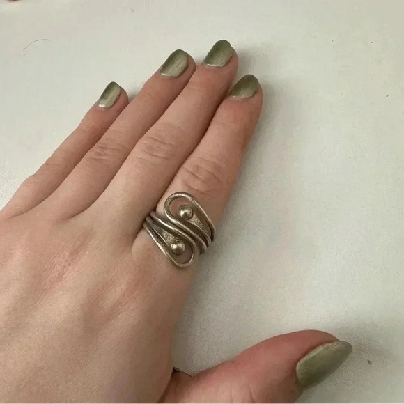 Vintage silver 925 chunky ring - Picture 7 of 7